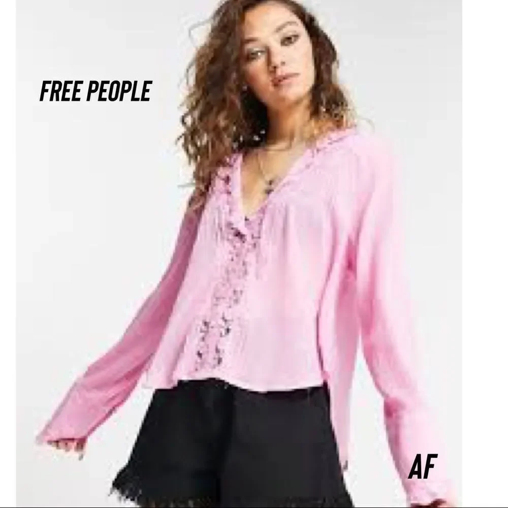 FREE PEOPLE CLEMANCE TOP PINK SMALL NEW